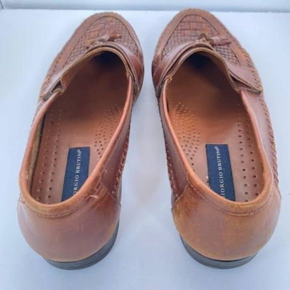Giorgio Brutini Men’s Loafers Shoes Brown Leather Size 13 Medium main image 7